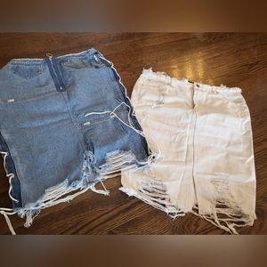 Missguided Jean Skirts Size 12